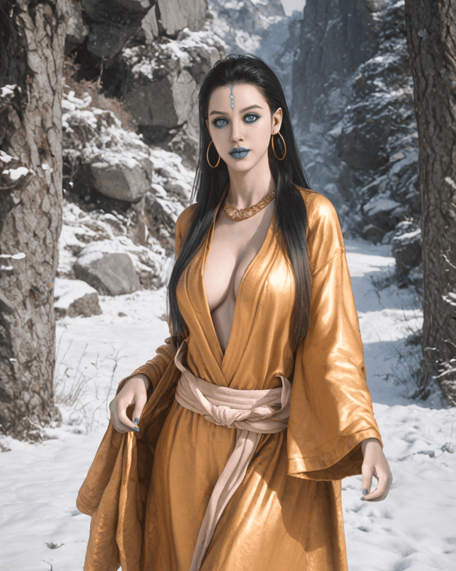 164cm/5ft5 Big Breasts Black Myth Wukong Cosplay Realistic Silicone Head Sex Doll - Coral - Rose Wives