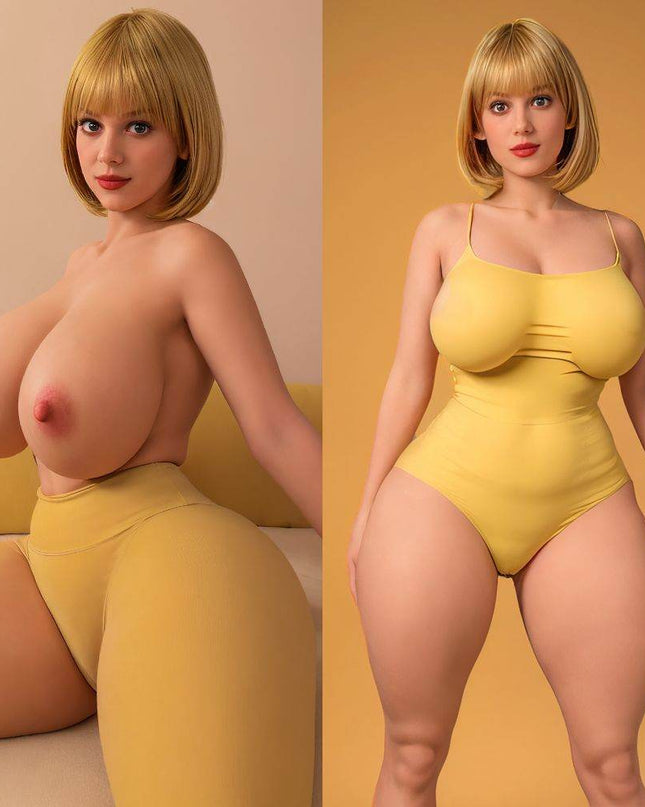 163cm/5ft4 BBW Mature Silicone Head Lifelike Sex Doll - Anna - Rose Wives