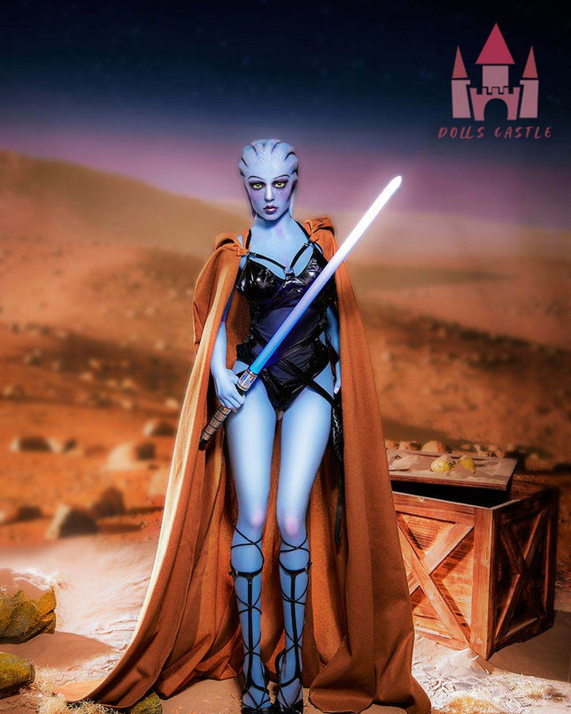 Dolls Castle | 156cm/5ft1 Big Breasts Game Cosplay Blue Space Warrior Full TPE Sex Doll - Reese (In Stock US) - Rose Wives