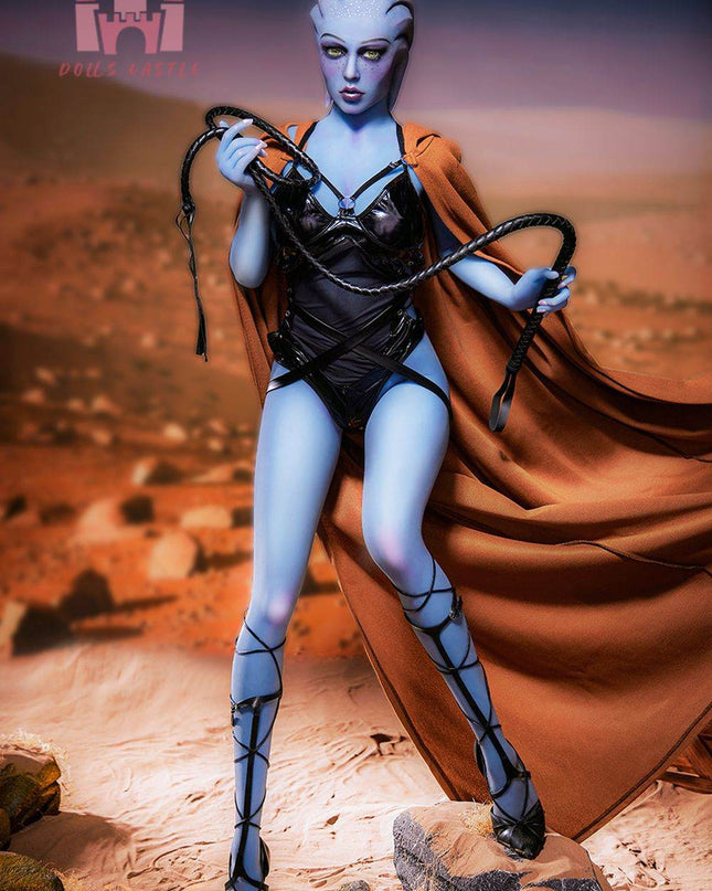 Dolls Castle | 156cm/5ft1 Big Breasts Game Cosplay Blue Space Warrior Full TPE Sex Doll - Reese (In Stock US) - Rose Wives