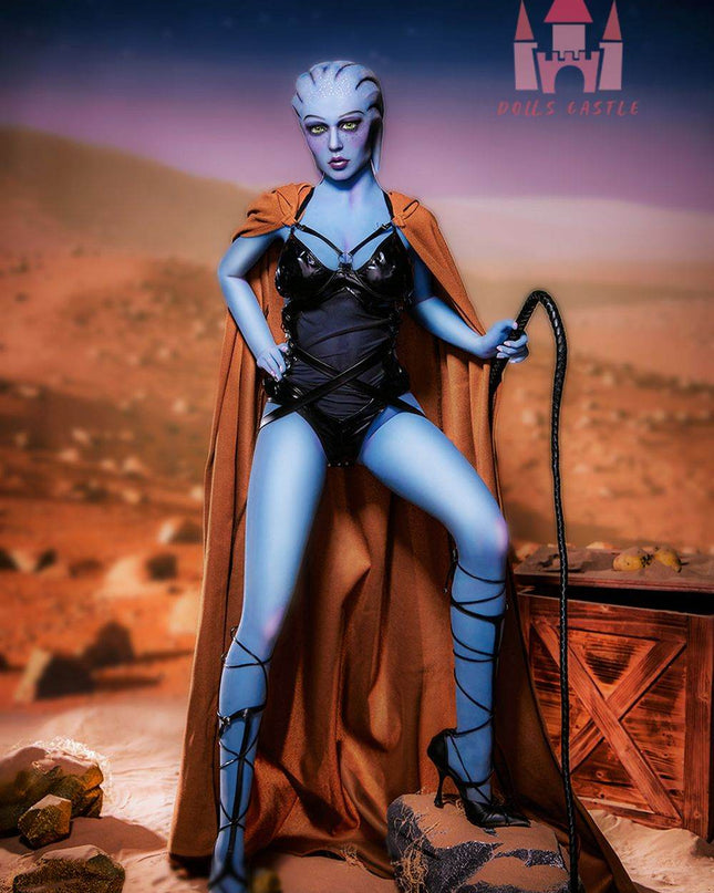 Dolls Castle | 156cm/5ft1 Big Breasts Game Cosplay Blue Space Warrior Full TPE Sex Doll - Reese (In Stock US) - Rose Wives