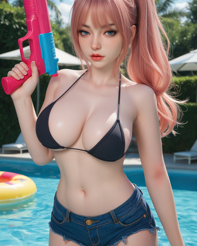 164cm/5ft4 Big Breast Sultry Wild Bikini Realistic Full Silicone Sex Doll - Layla  (In Stock EU)