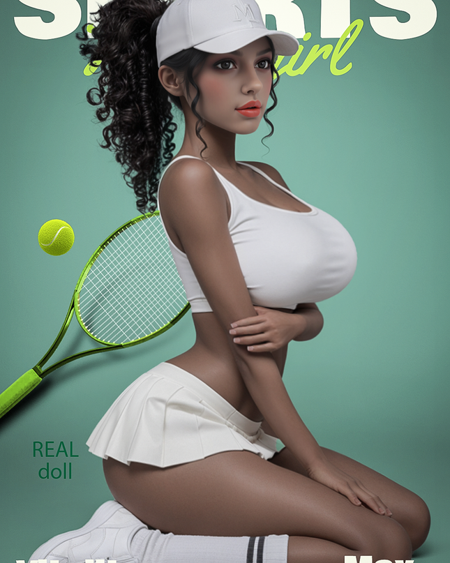 158cm/5ft2 Big Breasts Gorgeous Exotic Tennis Babe Realistic TPE Sex Doll - Savannah