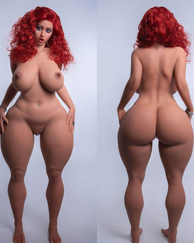 163cm/5ft4 Huge Breasts BBW Chic Red-Haired Beauty Lifelike TPE Sex Doll - Myrna - Rose Wives
