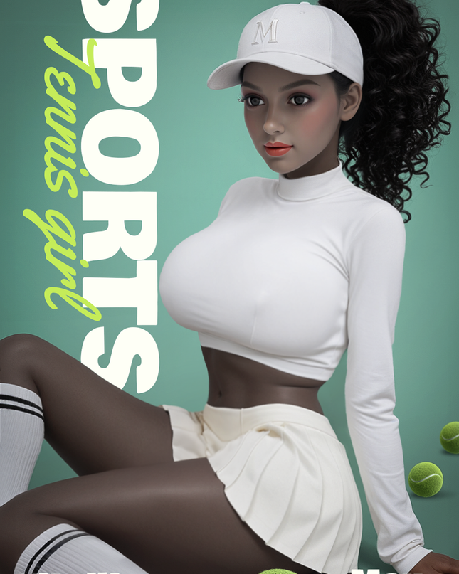 158cm/5ft2 Big Breasts Gorgeous Exotic Tennis Babe Realistic TPE Sex Doll - Savannah