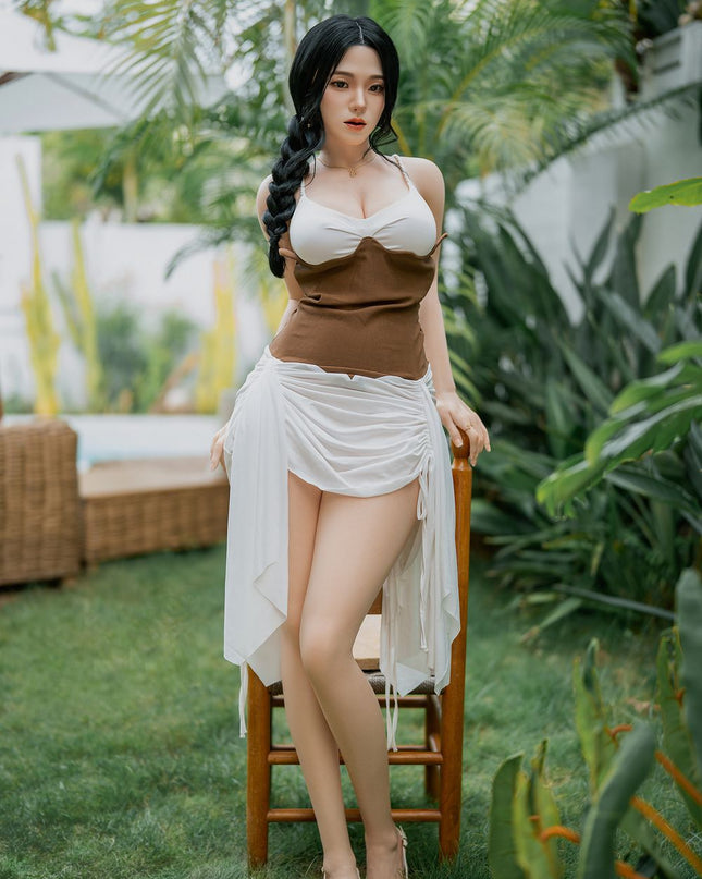 164cm/5ft4 Big Breasts Charming Asian Realistic Full Silicone Sex Doll - Vivien