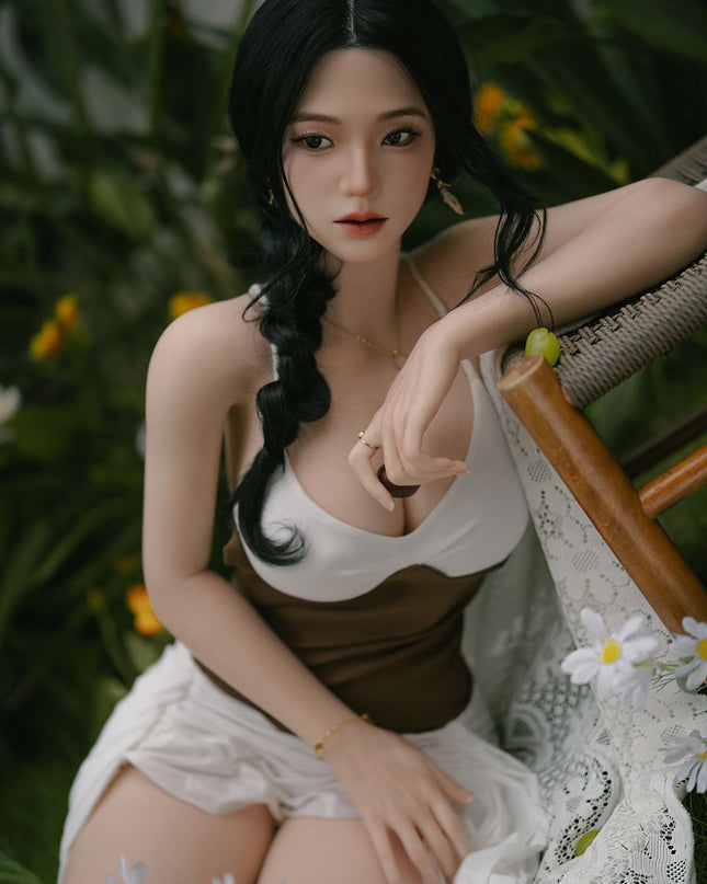 164cm/5ft4 Big Breasts Charming Asian Realistic Full Silicone Sex Doll - Vivien