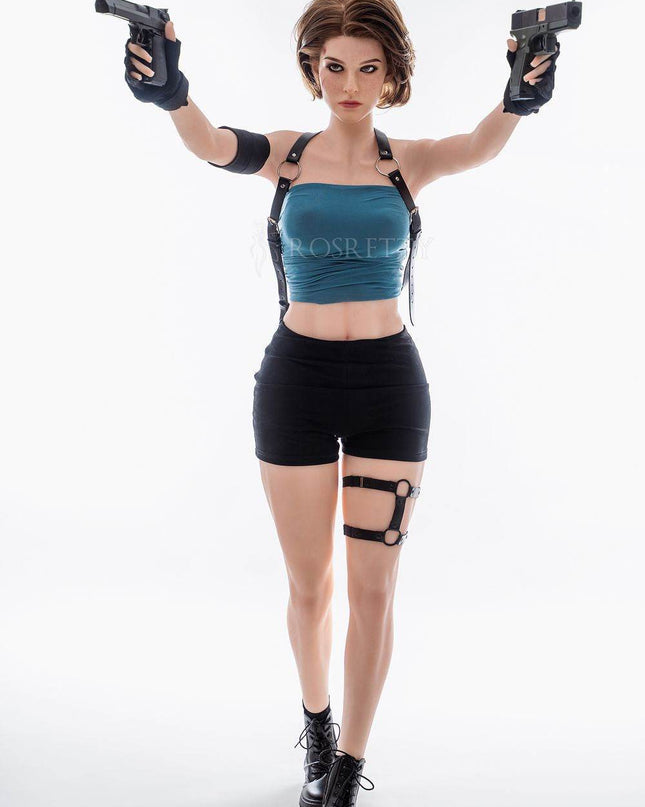 164cm/5ft4 Cosplay X Special Police Small Chest Lifelike Sex Doll - Mallory - Rose Wives