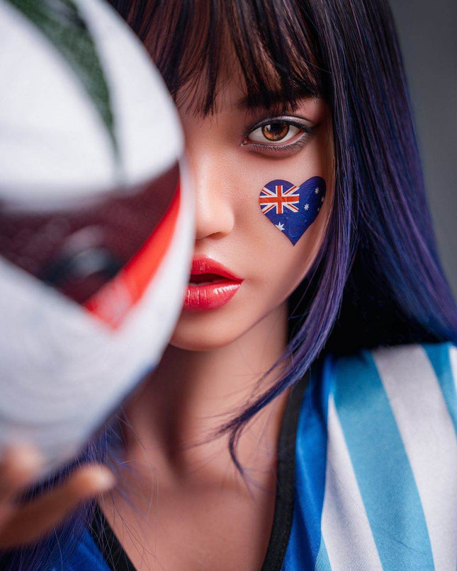 152cm/4ft12 Big Breasts Playful Sports Soccer Cosplay Realistic TPE Sex Doll - Edwina - Rose Wives