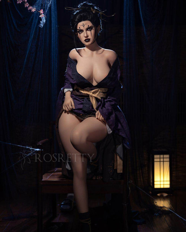 164cm/5ft5 Big Breasts Dark Series Realistic Silicone Sex Doll - Molly - Rose Wives