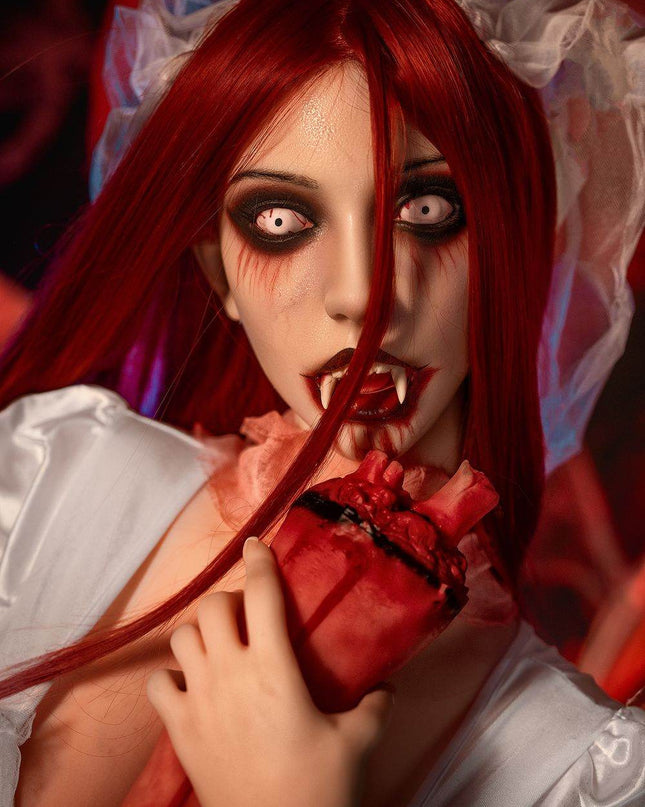 169cm/5ft54 Scared Vampire Cosplay Big Boobs Sex Doll - Katherin - Rose Wives