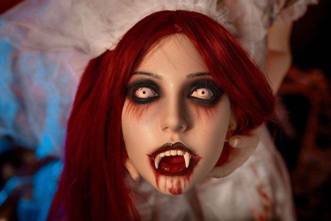 169cm/5ft54 Scared Vampire Cosplay Big Boobs Sex Doll - Katherin - Rose Wives