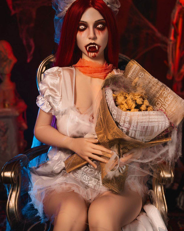 169cm/5ft54 Scared Vampire Cosplay Big Boobs Sex Doll - Katherin - Rose Wives