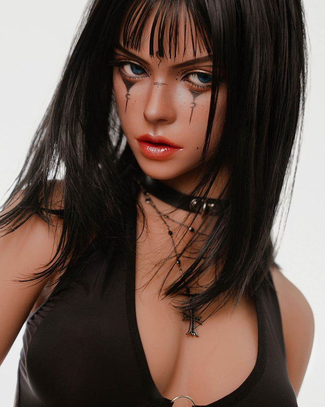 166cm/5ft5 Small Breasts Sultry Japanese Katana Girl Cosplay Realistic TPE Sex Doll - Raina - Rose Wives