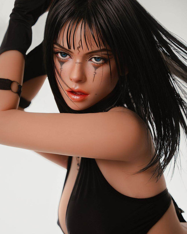 166cm/5ft5 Small Breasts Sultry Japanese Katana Girl Cosplay Realistic TPE Sex Doll - Raina - Rose Wives