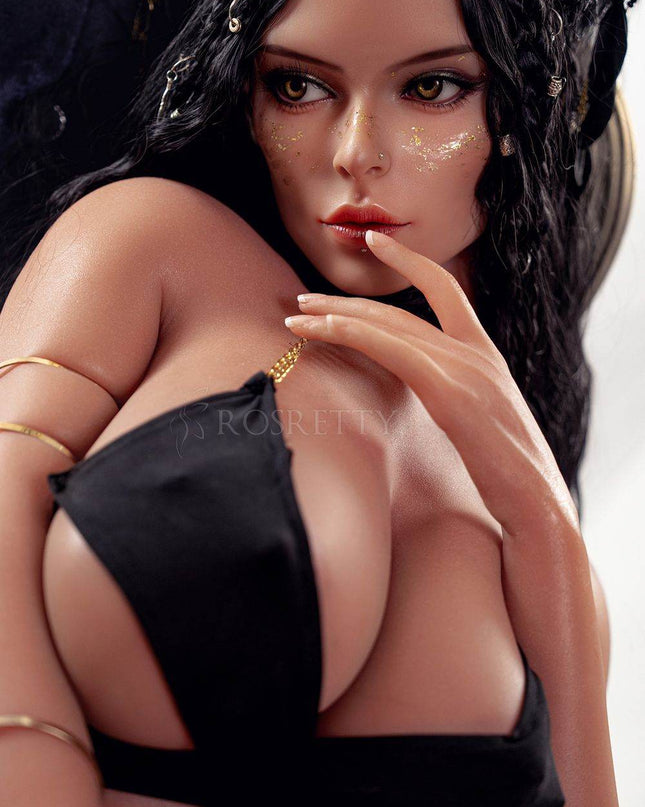 156cm/5ft1 Big Breasts Cleopatra Cosplay Seductive Full Silicone Sex Doll - Hebbe - Rose Wives