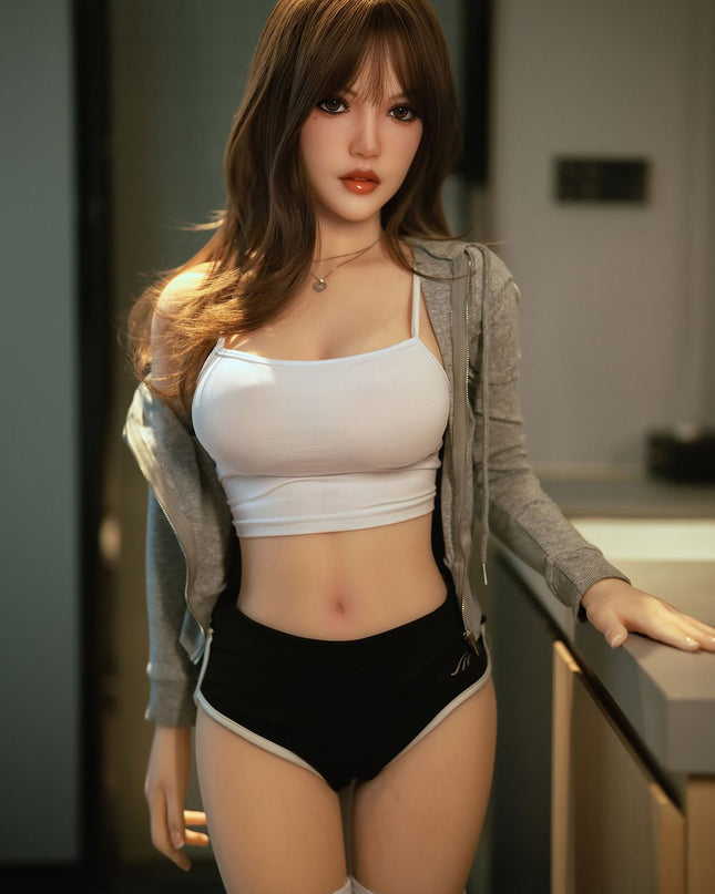 150cm/4ft9 Small Breasts Charming Sweet Asian Realistic TPE Sex Doll - Honey