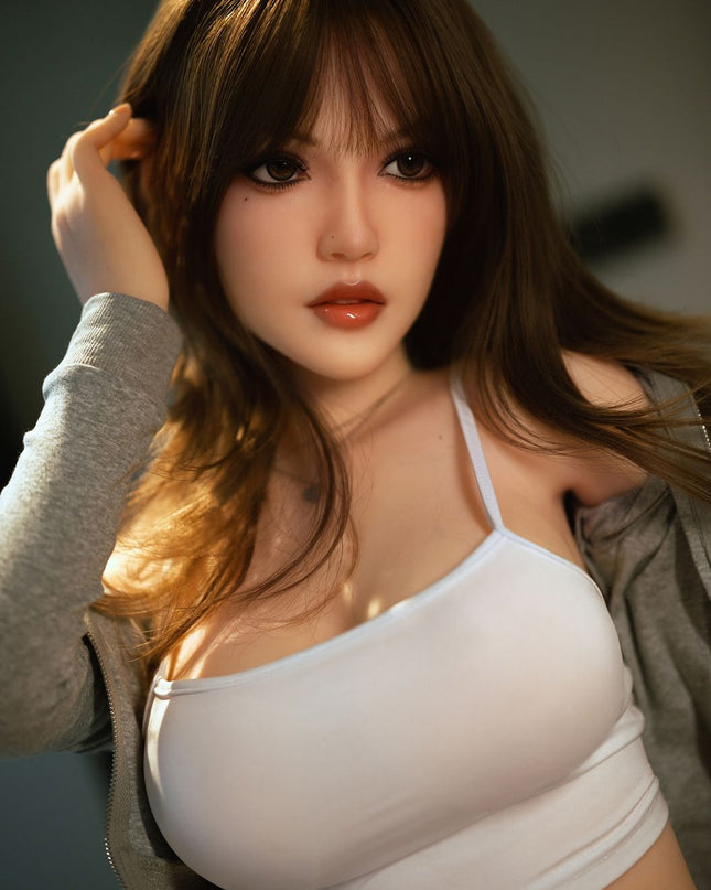 150cm/4ft9 Small Breasts Charming Sweet Asian Realistic TPE Sex Doll - Honey