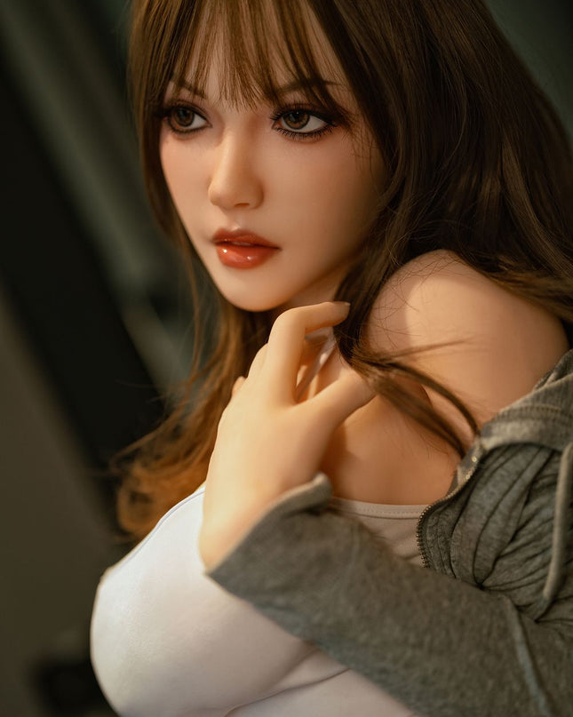 150cm/4ft9 Small Breasts Charming Sweet Asian Realistic TPE Sex Doll - Honey