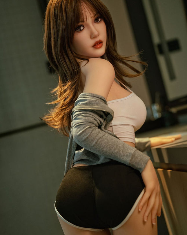 150cm/4ft9 Small Breasts Charming Sweet Asian Realistic TPE Sex Doll - Honey