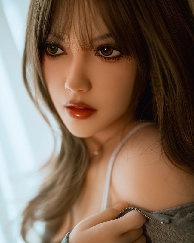 150cm/4ft9 Small Breasts Charming Sweet Asian Realistic TPE Sex Doll - Honey