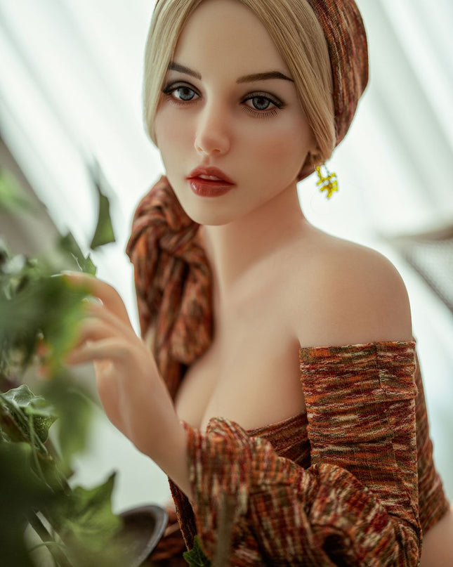 152cm/5ft Big Breasts Captivating European Vintage Blonde Realistic TPE Sex Doll - Sasha