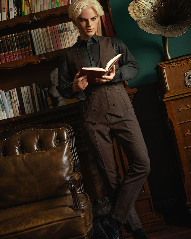 168cm/5ft5 Charming Blonde Handsome Realistic Full Silicone Gay Male Sex Doll - Martin