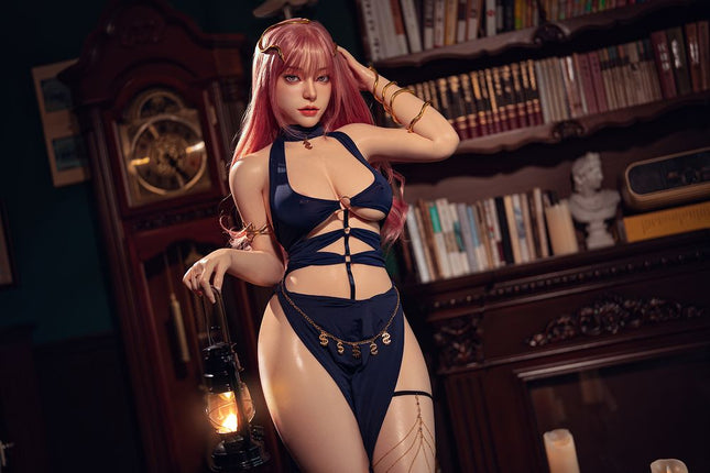 164cm/5ft4 Big Breasts Seductive Pink-hair Sorceress Cosplay Realistic Full Silicone Sex Doll - Cynthia