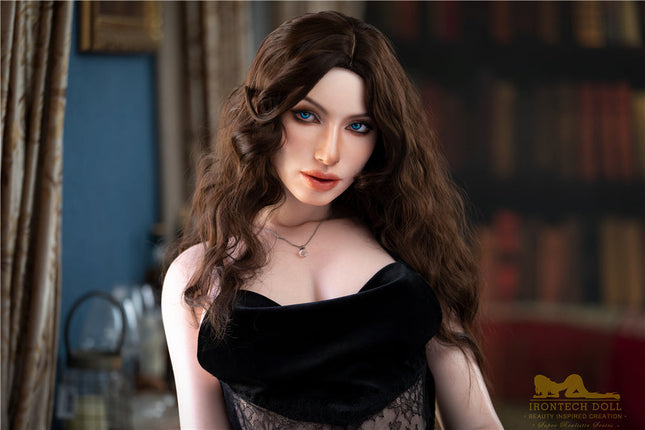 Irontech Doll | 166cm/5ft5  Lovely LifeLike Silicone Love Doll With Long Curly Hair - Zara (In Stock US)