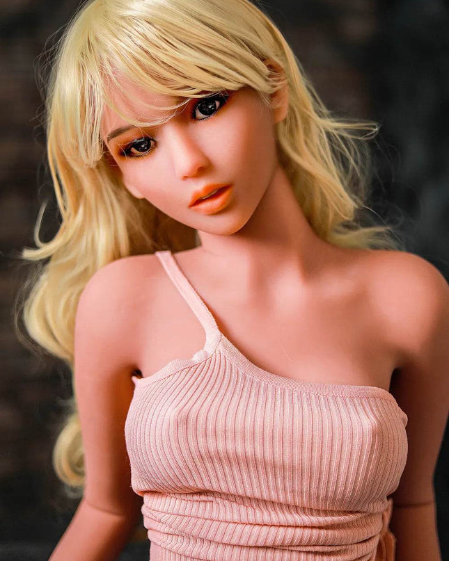 157cm/5ft2 Small Breasts Blonde-hair Slim Realistic Sex Doll - Libby - Rose Wives