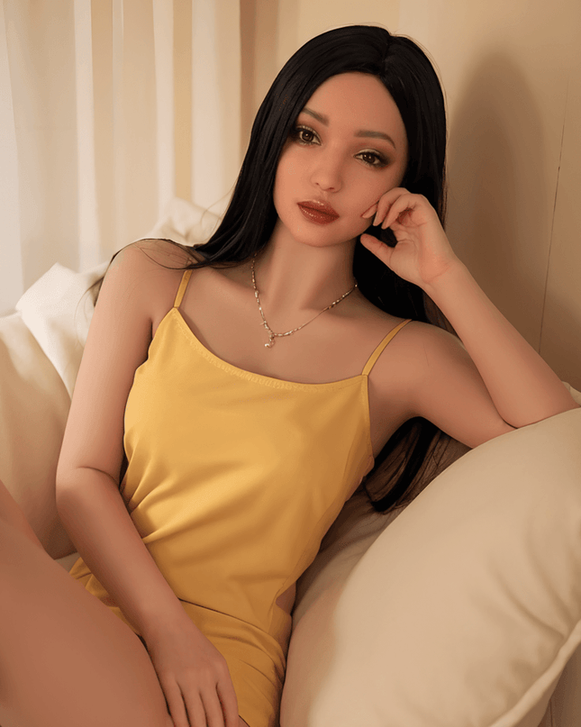 166cm/5ft5 Skinny Silicone Head Black Sex Doll - Connie - Rose Wives
