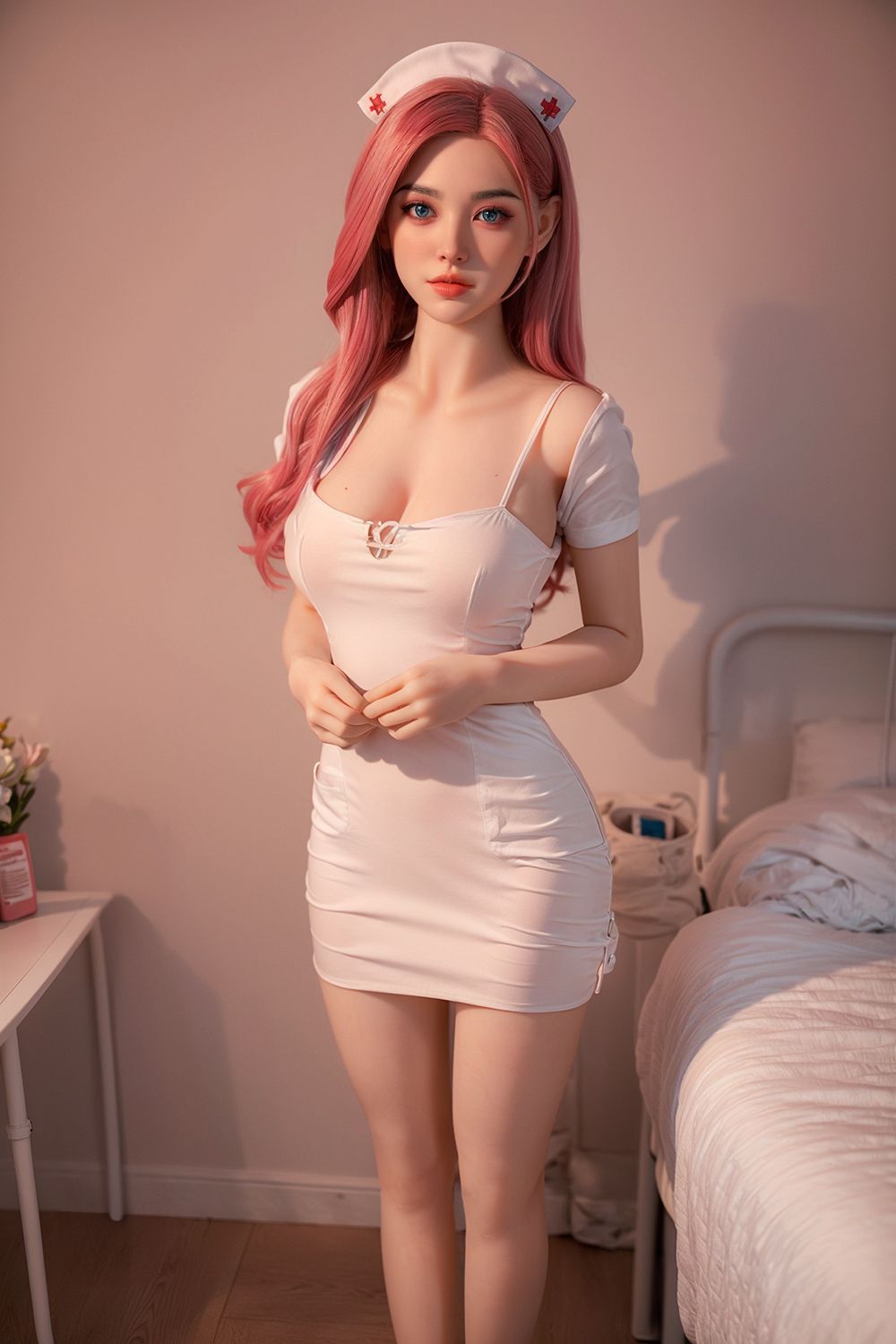 Asian 160cm/5ft3 Lovely Sex Doll With Pink Hair - Miranda