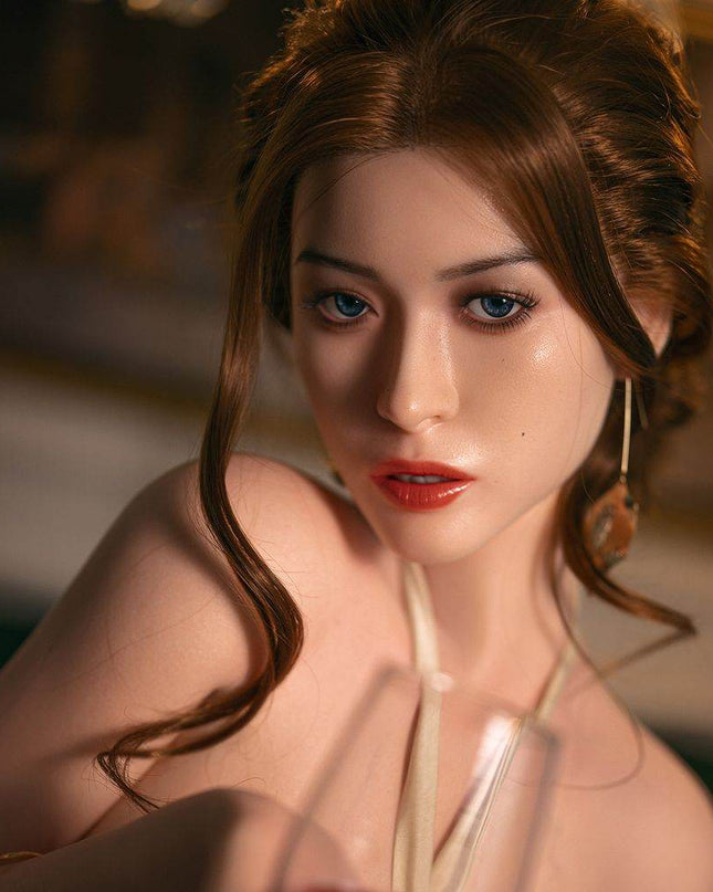 166cm/5ft5 Big Breasts Asian Alluring Gentle Realistic Full Silicone Sex Doll - Flora - Rose Wives