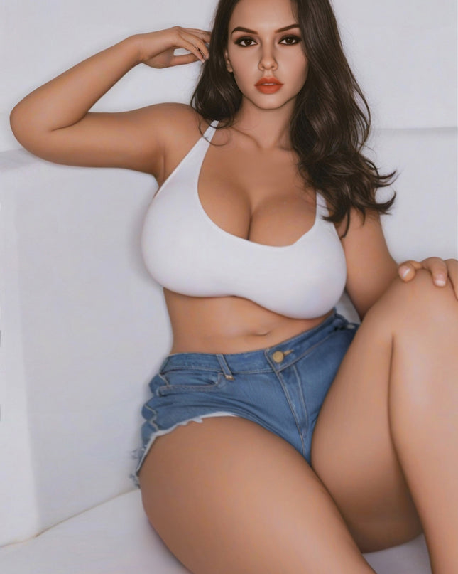 163cm/5ft4 Huge Breasts Alluring Curvy Casual Chic Realistic TPE Sex Doll - Kim