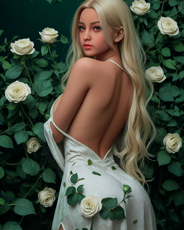 160cm/5ft3 Big Breasts Charming Desire Blonde Beauty Realistic TPE Sex Doll - Rose (In Stock US)
