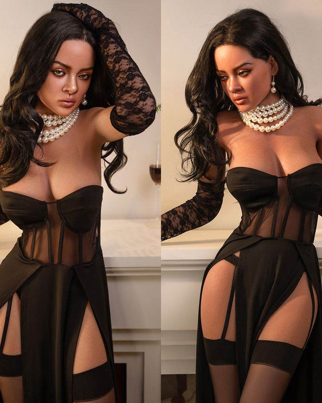 166cm /5ft4 African American Small Boobs Lifelike Mature Sex Doll - Rihanna - Rose Wives