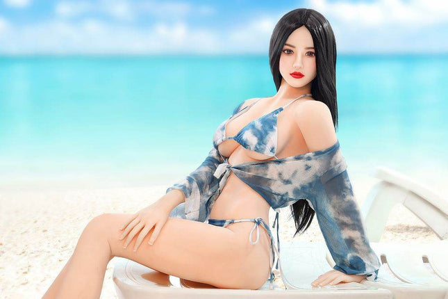 Asian 166cm/5ft5 Beach Swimsuit Small Chest Lifelike Sex Doll - Lillia - Rose Wives