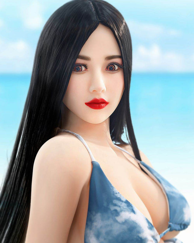 Asian 166cm/5ft5 Beach Swimsuit Small Chest Lifelike Sex Doll - Lillia - Rose Wives