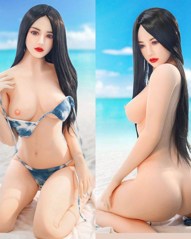 Asian 166cm/5ft5 Beach Swimsuit Small Chest Lifelike Sex Doll - Lillia - Rose Wives