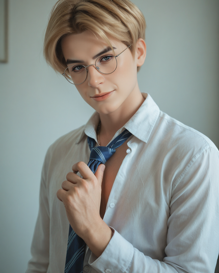 160cm/5ft3 Hot Preppy Blonde Sunlit Smile Lifelike Full Silicone Gay Male Sex Doll - Julian
