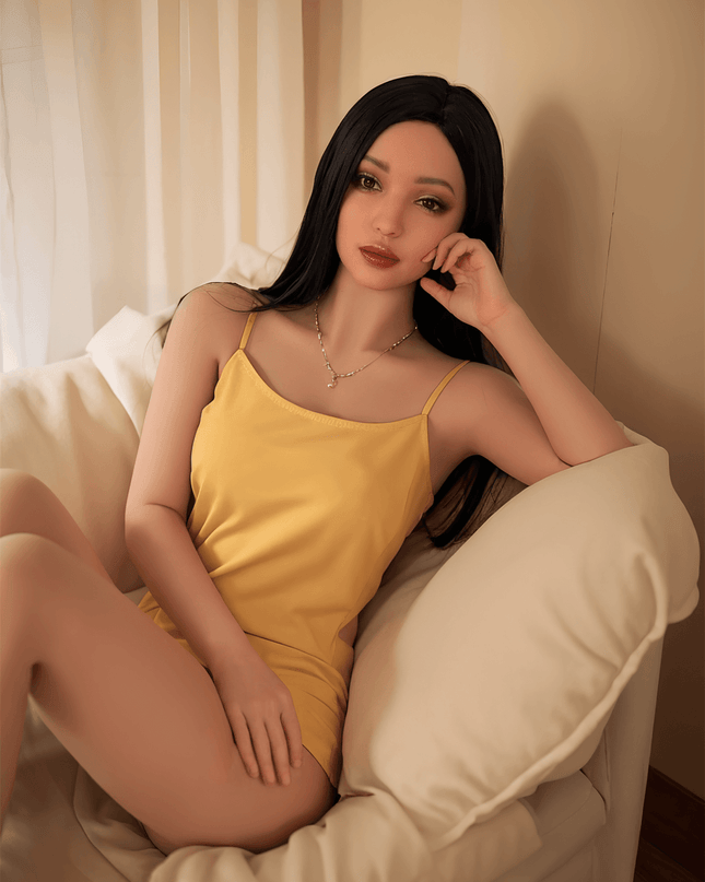 166cm/5ft5 Skinny Silicone Head Black Sex Doll - Connie - Rose Wives