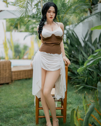 164cm/5ft4 Big Breasts Charming Asian Realistic Full Silicone Sex Doll - Vivien