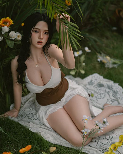 164cm/5ft4 Big Breasts Charming Asian Realistic Full Silicone Sex Doll - Vivien