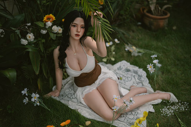 164cm/5ft4 Big Breasts Charming Asian Realistic Full Silicone Sex Doll - Vivien