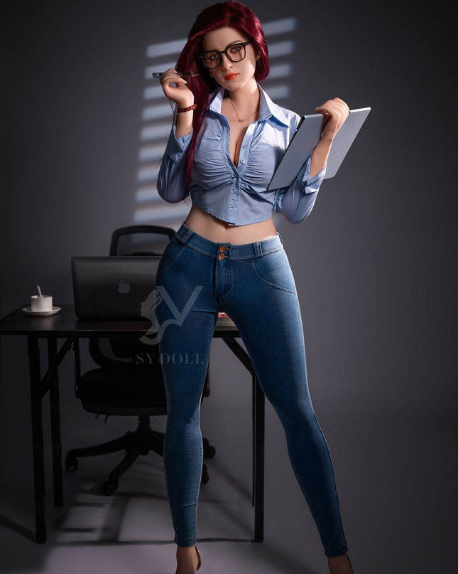 169cm/5ft5 Red Hair Mature Big Breasts Lifelike Sex Doll - Jessi - Rose Wives