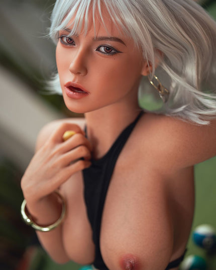 164cm/5ft4 Big Breasts Charming Silver Siren Lifelike TPE Sex Doll - Elaine