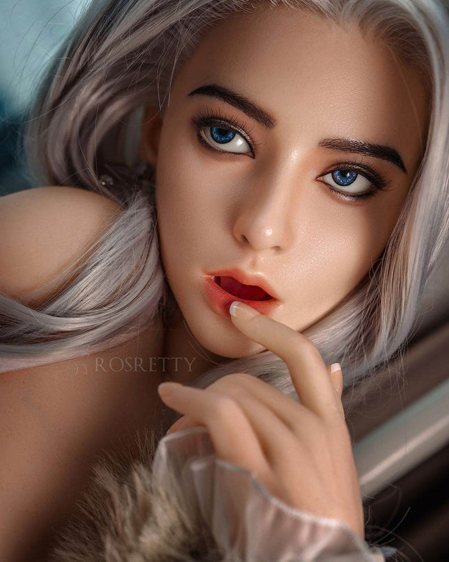 164cm/5ft4 Big Breasts Attractive Silver-Haired Lifelike TPE Sex Doll - Chloe - Rose Wives