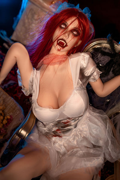 169cm/5ft5 Scared Vampire Cosplay Big Boobs Sex Doll - Katherin