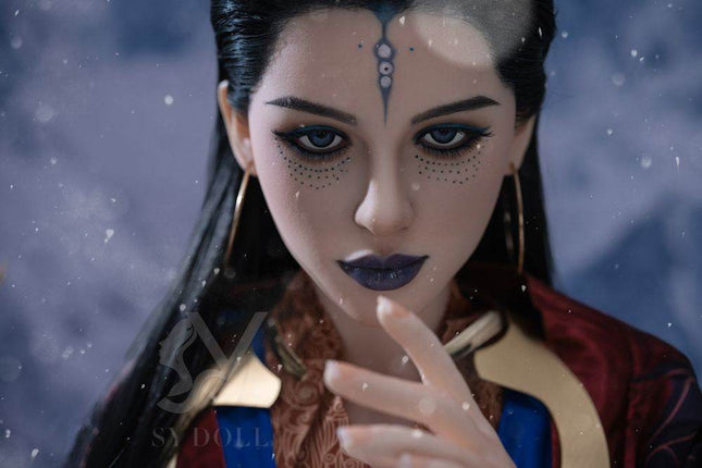 164cm/5ft5 Big Breasts Black Myth Wukong Cosplay Dark Series Realistic Silicone Sex Doll - Kinsley - Rose Wives