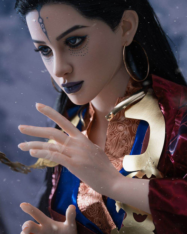 164cm/5ft5 Big Breasts Black Myth Wukong Cosplay Dark Series Realistic Silicone Sex Doll - Kinsley - Rose Wives